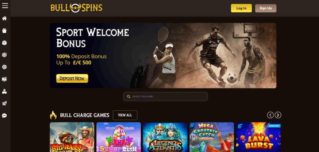 Bull Spins Casino Screenshot