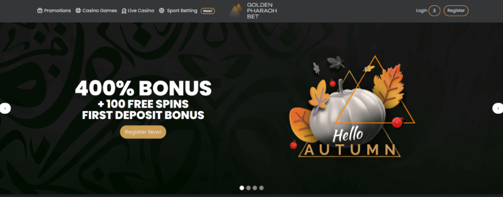 Golden Pharaoh Casino Screenshot