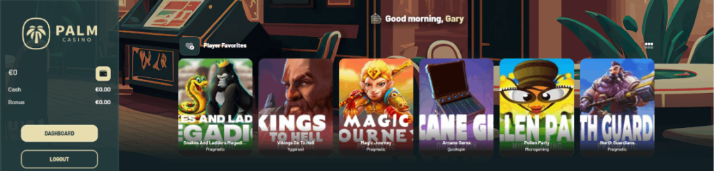 Palm Casino Screenshot