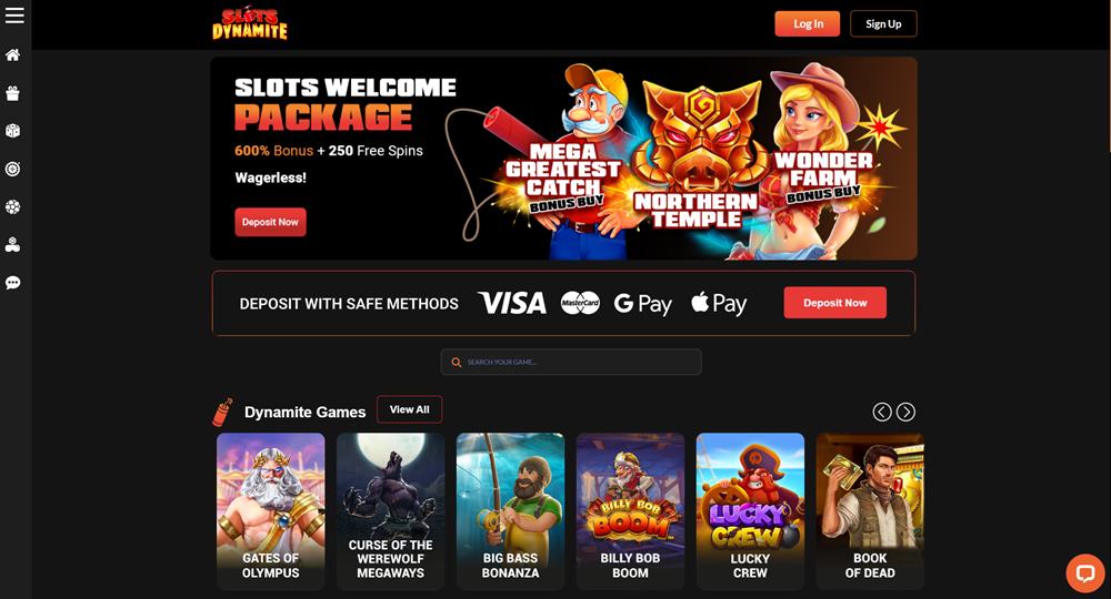 SlotsDynamite Casino Screenshot